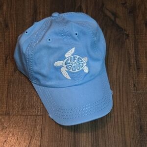 Life Is Good Light Blue Turtle Cap
